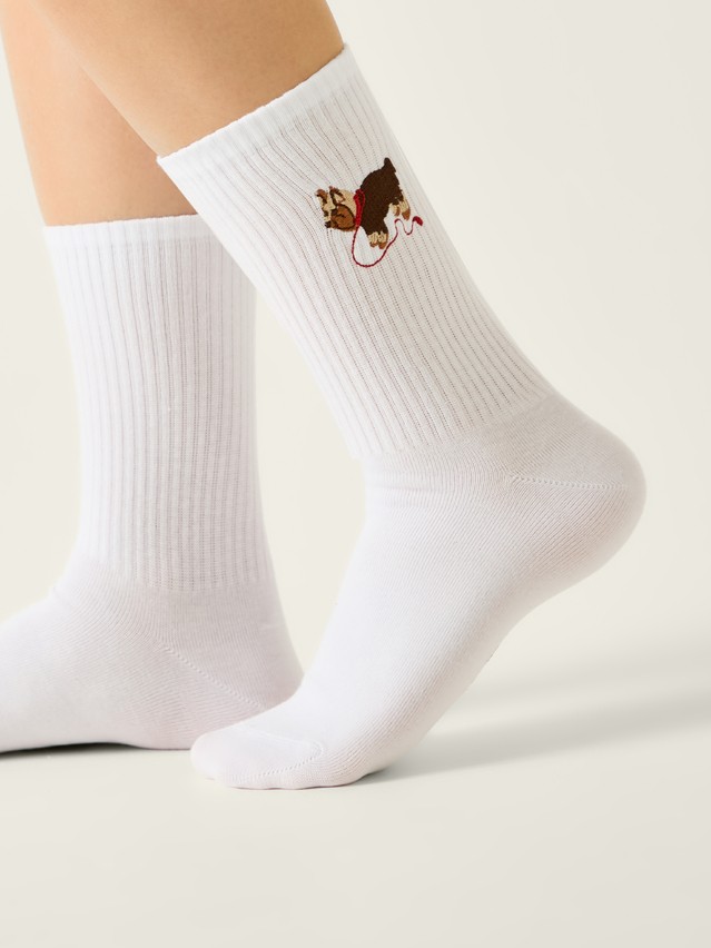 Women's socks CONTE FANTASY, s.23-25, 1096 white - 1