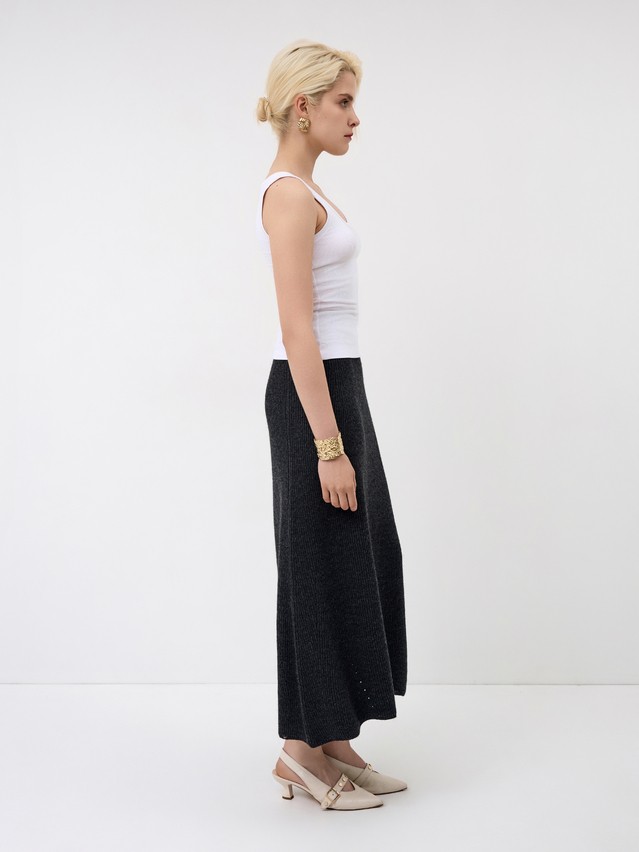 Women's skirt CONTE ELEGANT LDK24128, s.170-90, grafit melange - 6