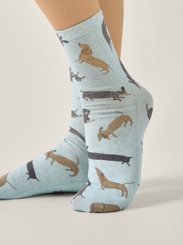 Women's socks CONTE ELEGANT FANTASY, s.23-25, 734 blue - 2
