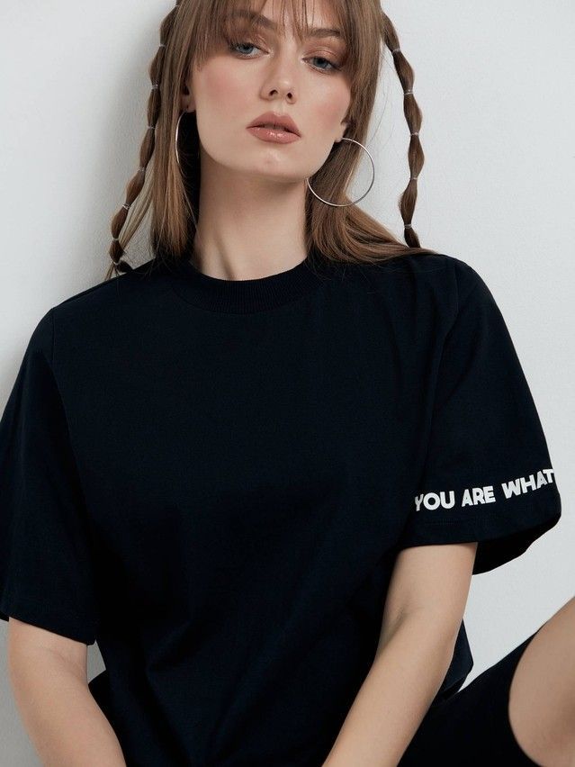 Women's polo neck shirt CONTE ELEGANT LD 1658, s.170-92, black - 3
