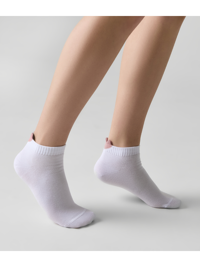 Women's socks CONTE ELEGANT ACTIVE, s.25-27, 221 white-ash pink - 1
