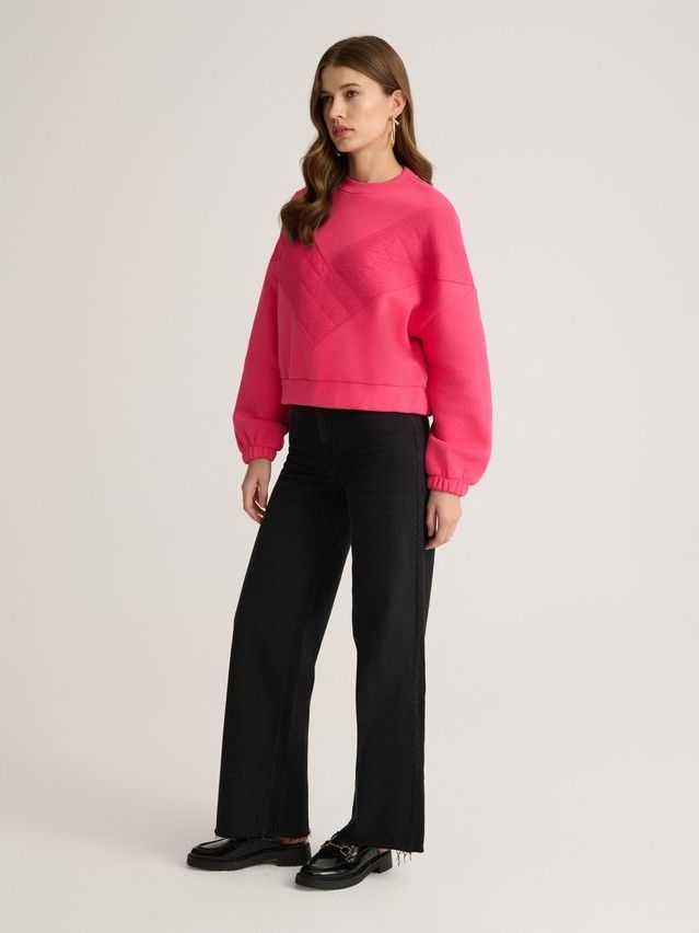 Women's polo neck shirt CONTE ELEGANT LD 2839, s.170-84, pink flash - 5