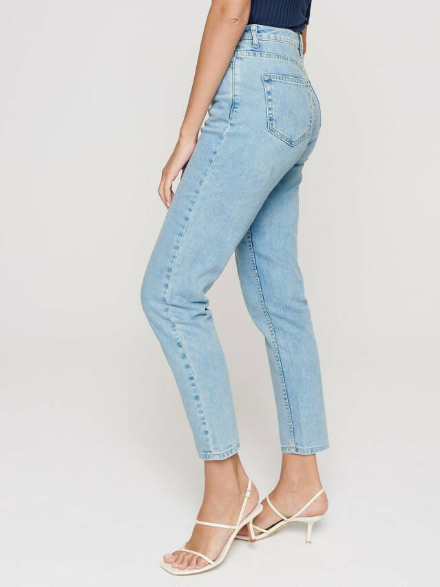 Mom Fit jeans jeans with High rise CON-188, s.170-90, acid washed blue - 3