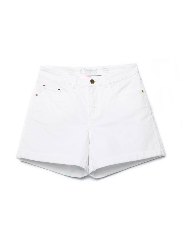 Denim shorts CONTE ELEGANT CON-131, s.170-90, white - 4