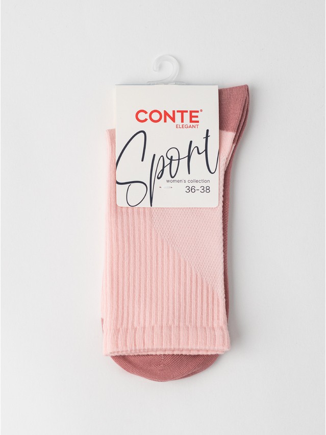 Women's socks CONTE ELEGANT SPORT, s.23-25, 1126 light pink - 4