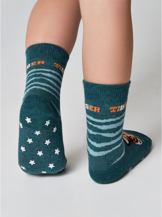Children's socks TIP-TOP (anti-slip) 7S-54SP, s. 18-20, 474 dark turquoise - 2