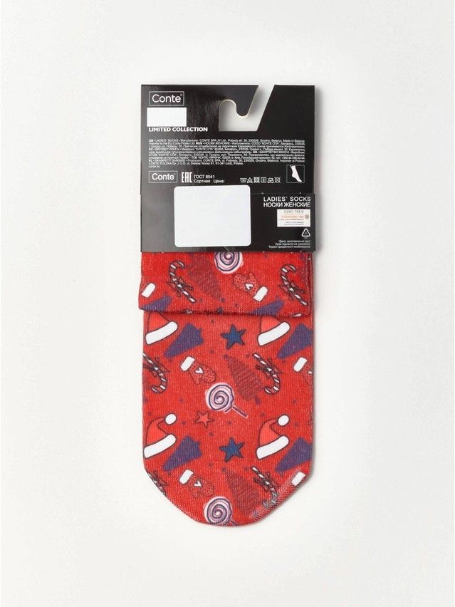 Women's socks CONTE ELEGANT FANTASY, s.23-25, 502 red - 5
