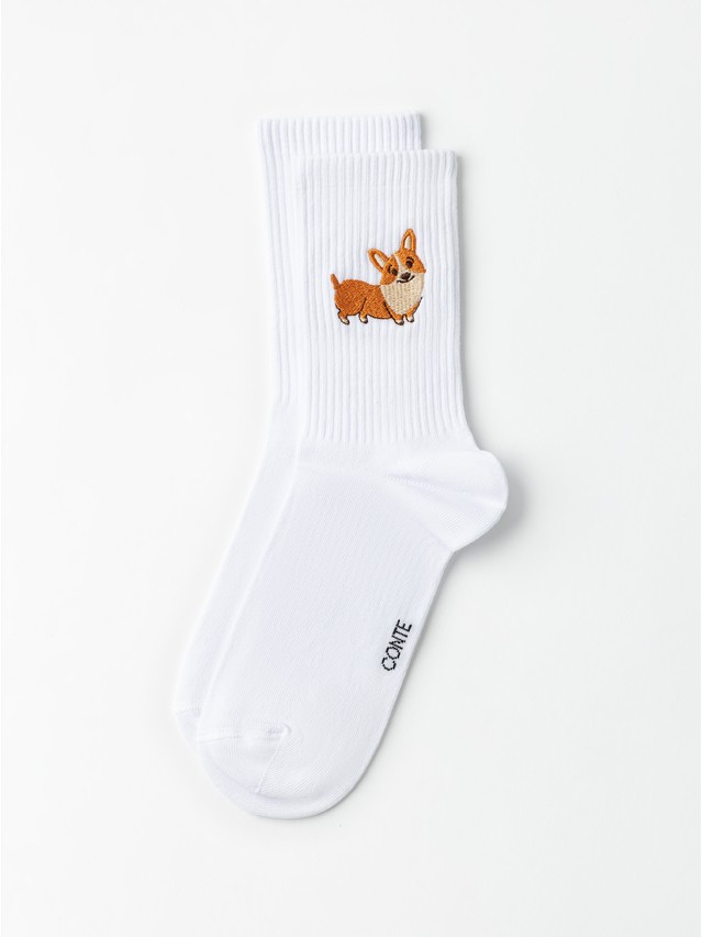 Women's socks CONTE FANTASY, s.23-25, 1095 white - 3