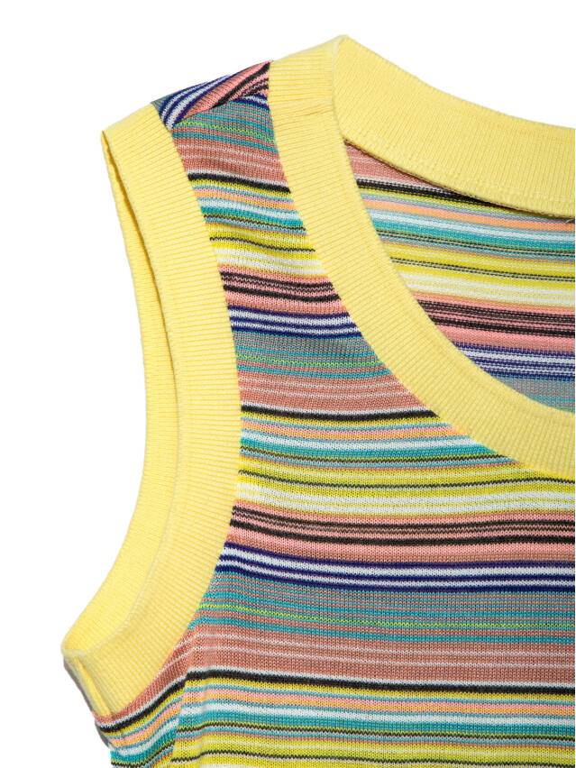 Women's polo neck shirt CONTE ELEGANT LD 921-1, s.170-92, yellow stripes - 5