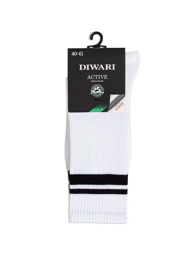 Men's socks DIWARI ACTIVE, s.25, 231 white - 2