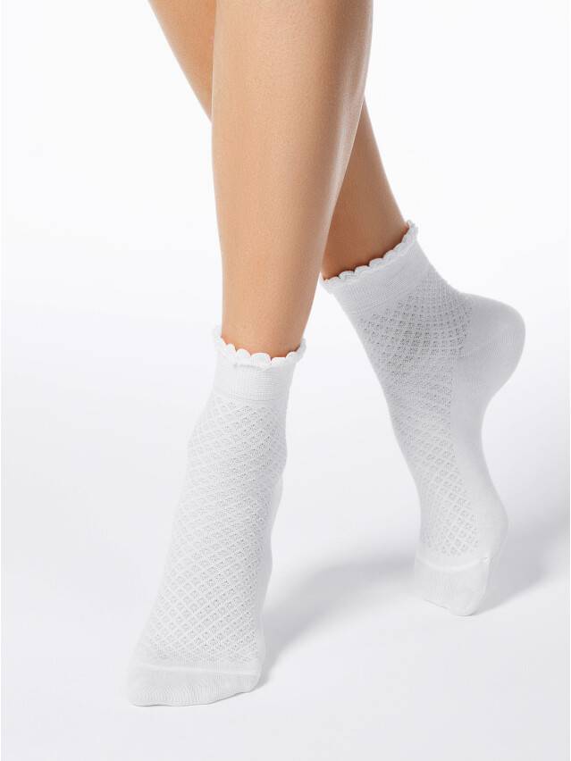 Women's socks CONTE ELEGANT CLASSIC, s.23, 055 white - 1