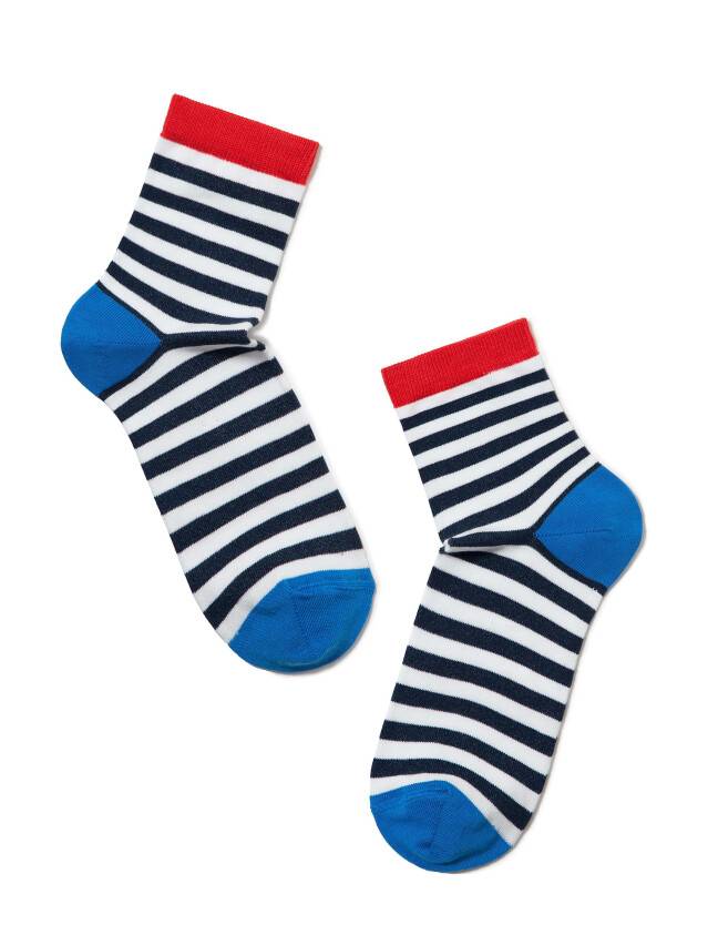 Women's socks CONTE ELEGANT CLASSIC, s.23, 087 white-navy - 2
