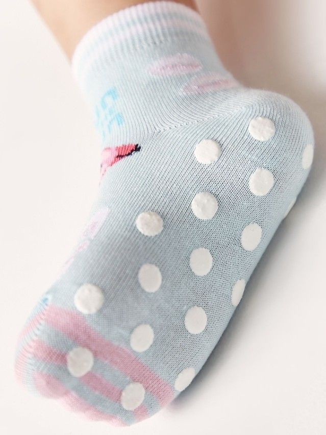 Children's socks TIP-TOP (anti-slip),s.18-20, 475 pale turquoise - 2