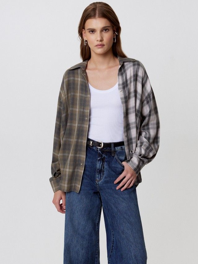 Women's shirt CONTE LRU 3464, s.170-84-90, khaki-beige - 4