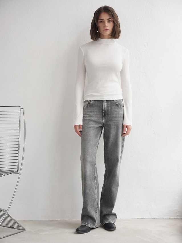 Women's polo neck shirt CONTE LD 3241, s.170-84, white - 1