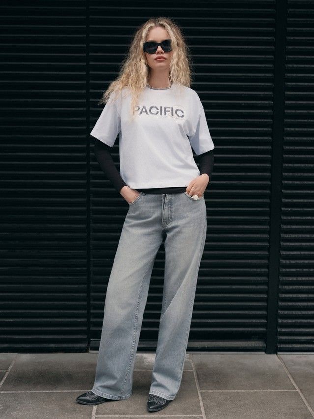 Women's polo neck shirt CONTE ELEGANT LD 3033, s.170-88, white-pacific - 3