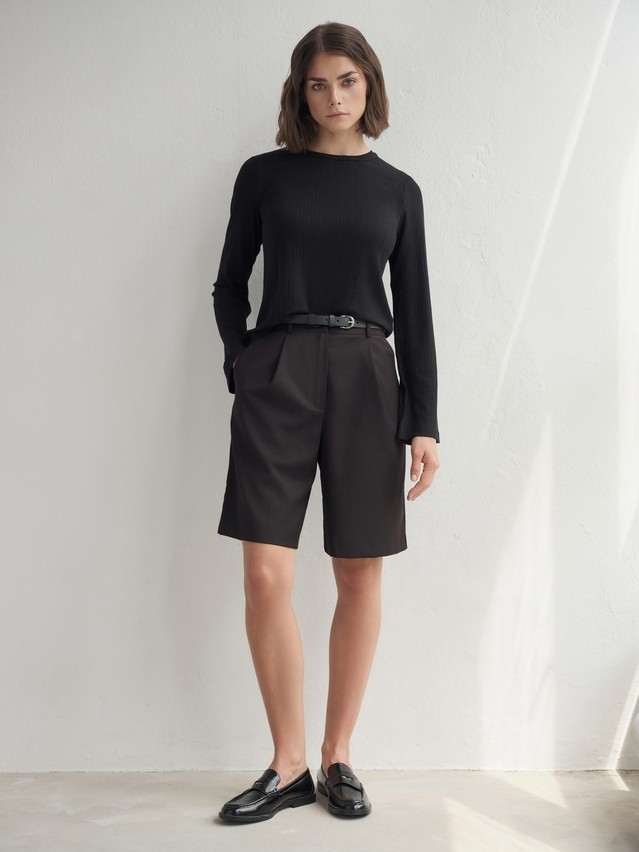 Women's polo neck shirt CONTE LD 3242, s.170-88, black - 4