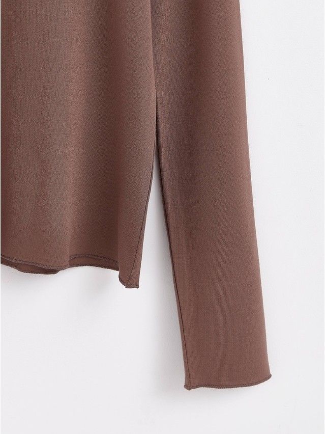 Women's polo neck shirt CONTE ELEGANT LD 1445, s.170-92, dark cappuccino - 4