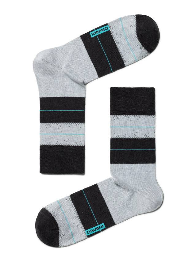 Men's socks DiWaRi HAPPY, s. 40-41, 047 black-grey - 1