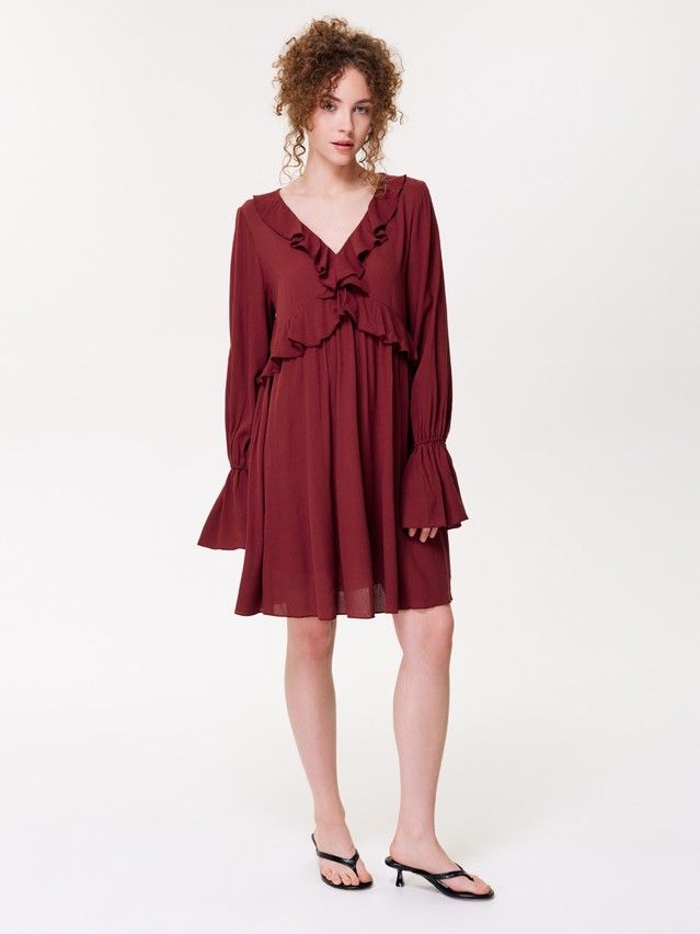 Women's dress CONTE LPL 3478, s.170-84-90, terracotta - 5