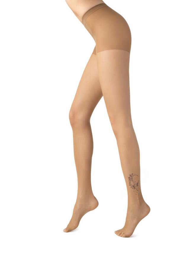Women's tights CE FANTASY TATTOO, s.2, 004 natural - 2