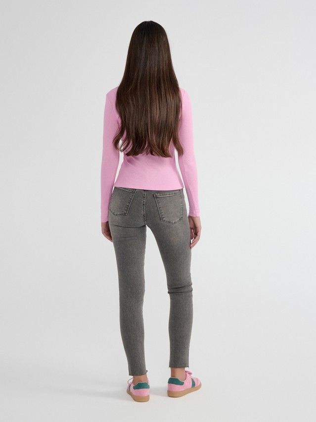 Women's polo neck shirt CONTE ELEGANT LD 2959, s.170-92, rose bloom - 6