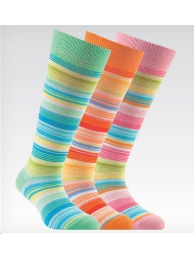 Children's knee high socks CONTE-KIDS TIP-TOP, s.24-26, 024 light green - 1