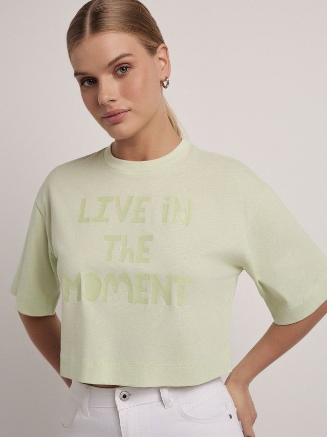 Women's polo neck shirt CONTE ELEGANT LD 2722, s.170-92, pistachio-moment - 1