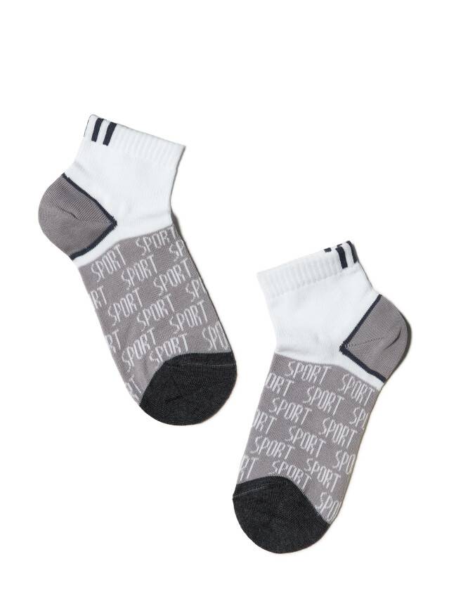 Children's socks CONTE-KIDS ACTIVE, s.24-26, 312 white-grey - 1