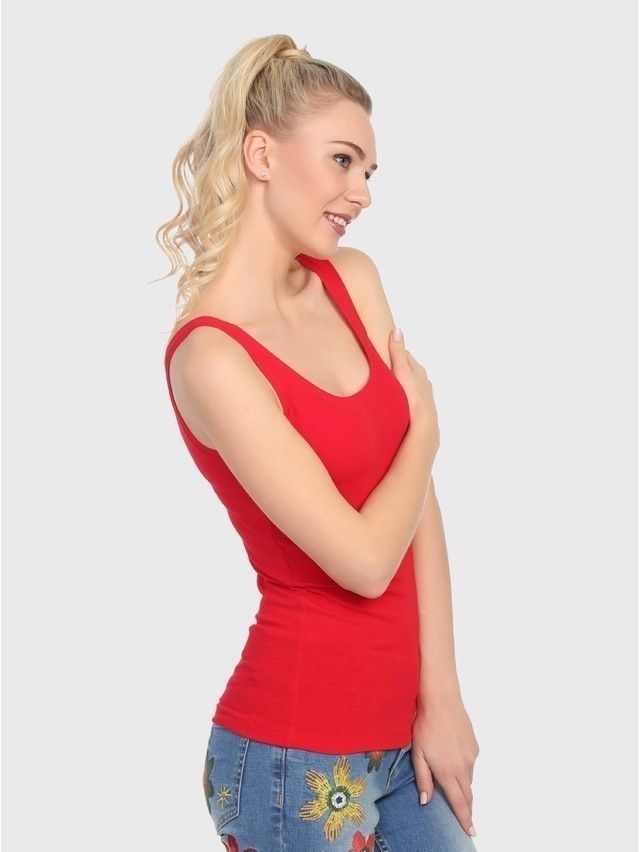 Women's polo neck shirt CONTE ELEGANT LD 716, s.170-100, red - 3