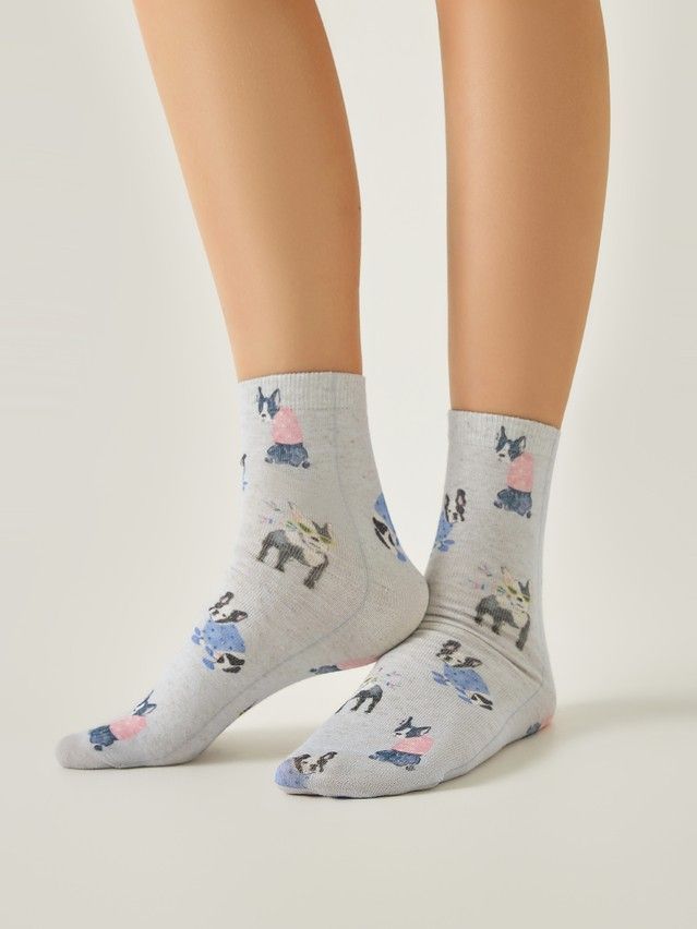 Women's socks CONTE ELEGANT FANTASY, s.23-25, 736 grey - 1