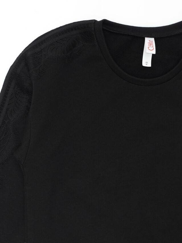 Sweatshirt for girls DD 1074, s.128,134-68, shiny black - 6