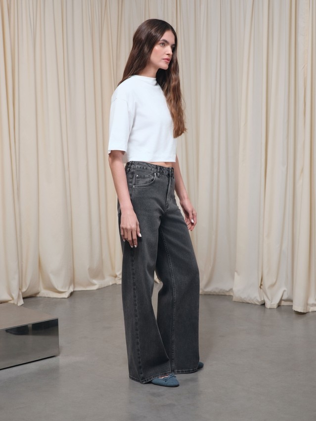 Women's jeans CONTE CON-802, s.164-90, washed black - 4