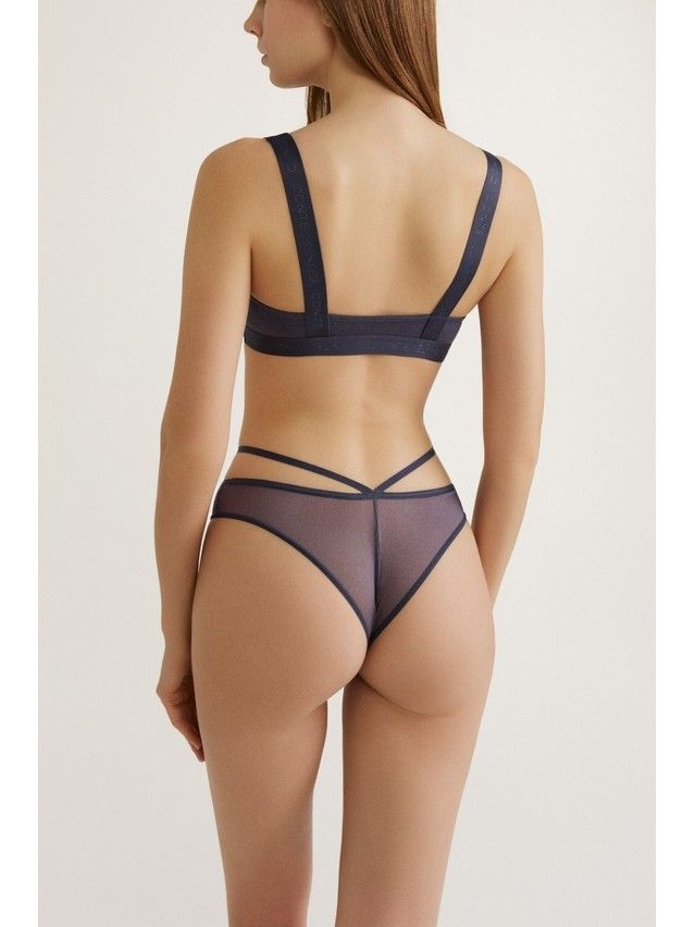 Women's bustier CONTE ELEGANT CRISS CROSS LBE 3014, s.170-84, graphite - 3
