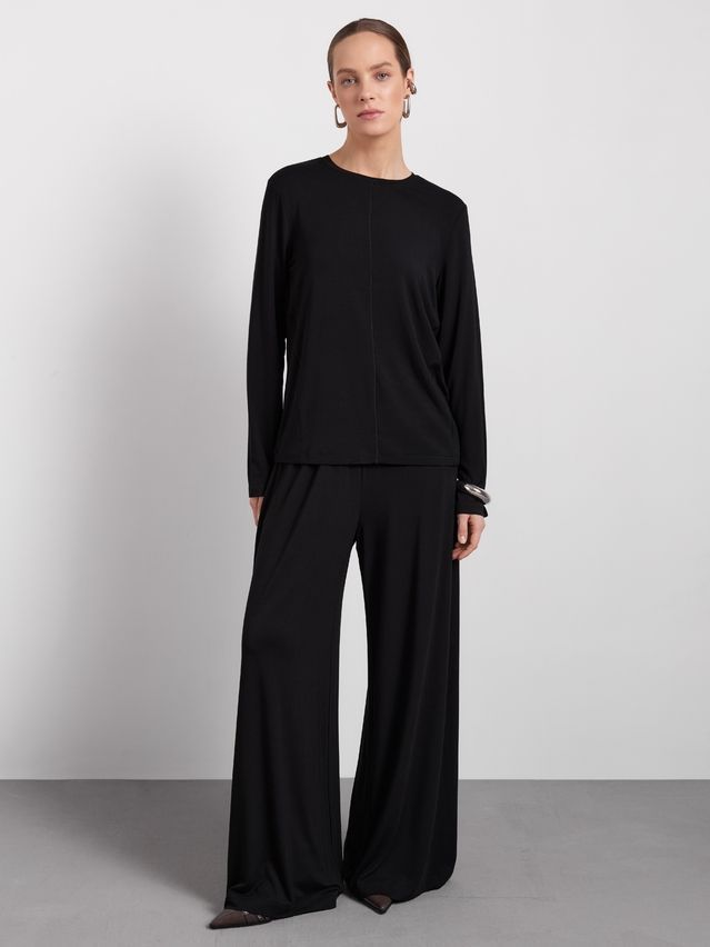 Women's polo neck shirt CONTE LD 3506, s.170-88, black - 1