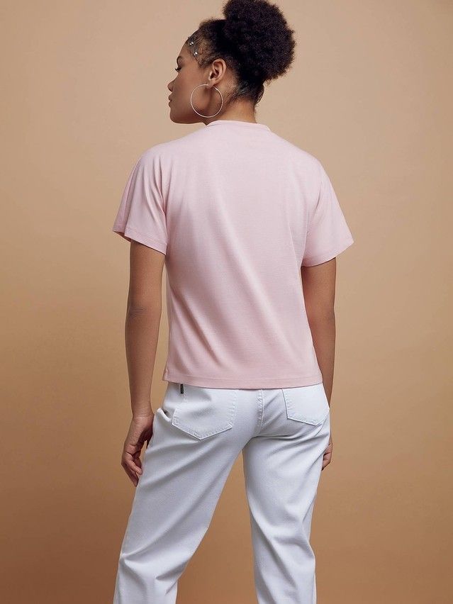 Women's polo neck shirt CONTE ELEGANT LD 1742, s.170-92, romantic pink - 2