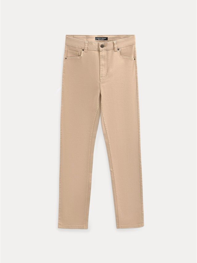 Denim trousers CONTE ELEGANT CON-767, s.170-102, camel - 7