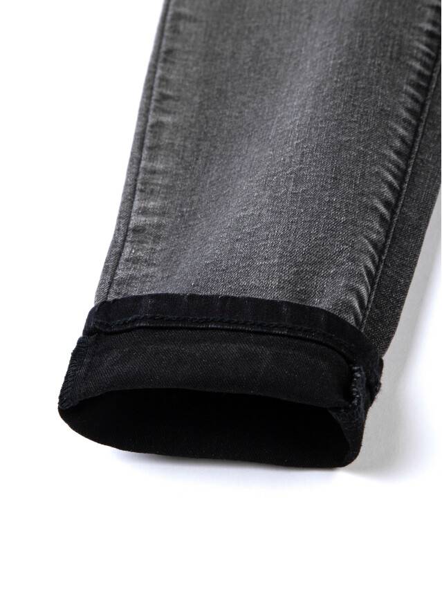 Denim trousers CONTE ELEGANT CON-57, s.170-102, black - 8