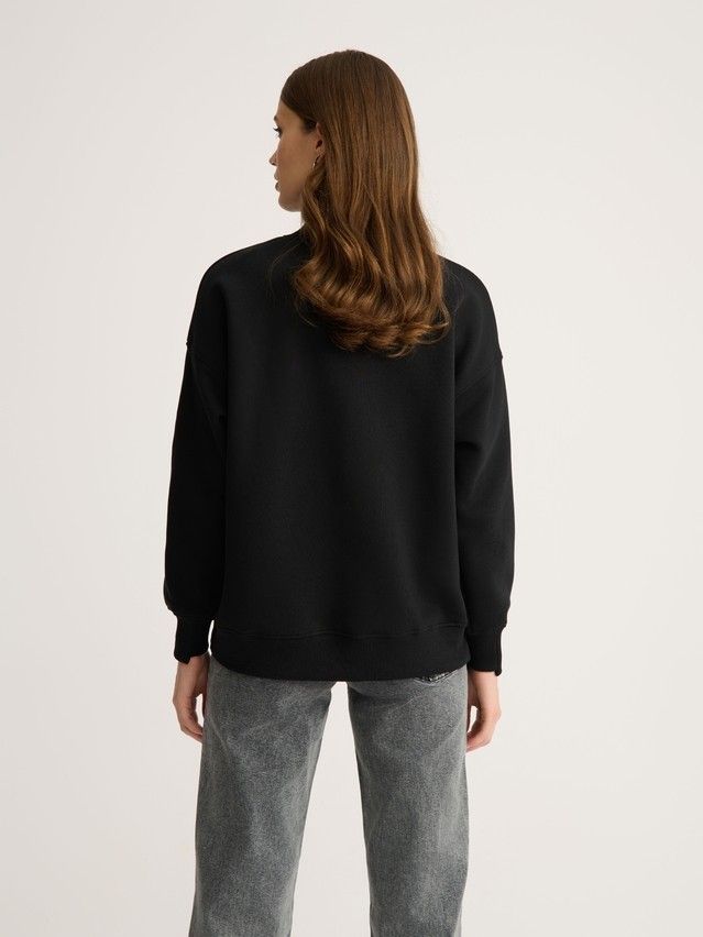 Women's polo neck shirt CONTE ELEGANT LD 2833, s.170-100, black - 4