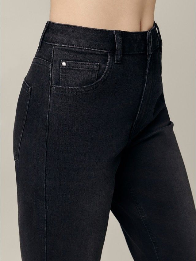 Denim trousers CONTE ELEGANT CON-662, s.170-102, black - 4