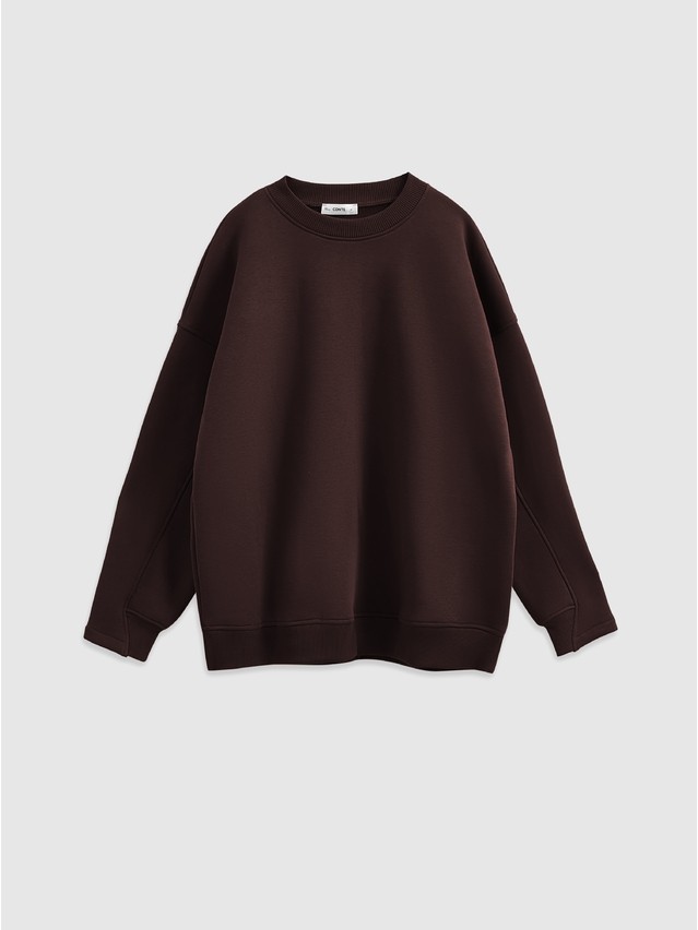 Women's polo neck shirt CONTE LD 3229, s.170-84, dark chocolate - 4