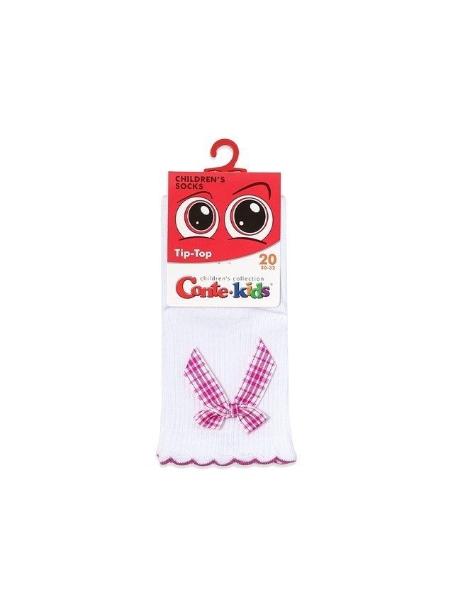 Children's socks CONTE-KIDS TIP-TOP, s.16, 065 white-pink - 5