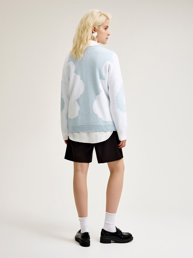 Women's pullover CONTE ELEGANT LDK24122, s.170-84, blue-white - 5