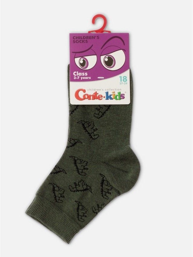 Children's socks CONTE-KIDS CLASS, s.21-23, 614 khaki - 6