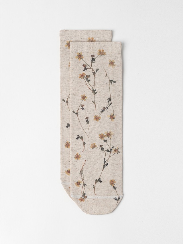 Women's socks CONTE FLOWERS, s.23-25, 1153 beige - 4