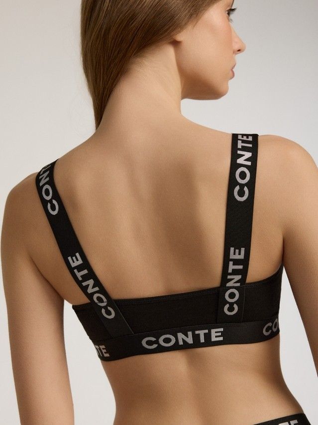 Women's bustier CONTE ELEGANT COMFY LINE LBE 2990, s.170-84, black-silver - 2