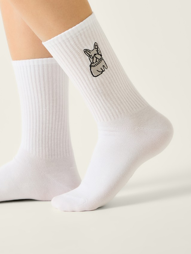 Women's socks CONTE FANTASY, s.23-25, 1090 white - 1