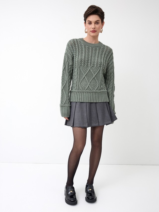 Women's pullover CONTE ELEGANT LDK24140, s.170-84, khaki - 7