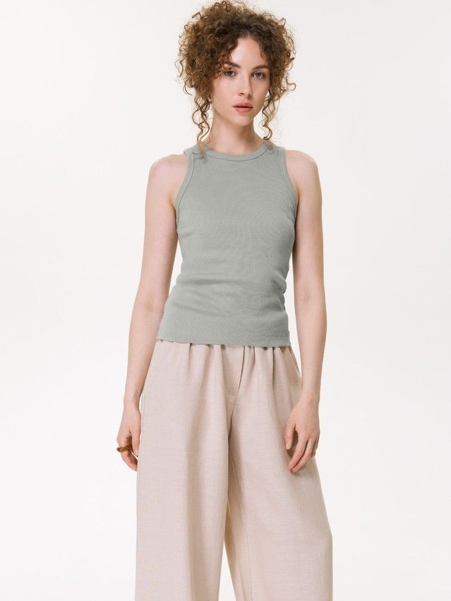 Women's tank top CONTE ELEGANT BASIC COLLECTION LM 5022, s.170-84, khaki - 1