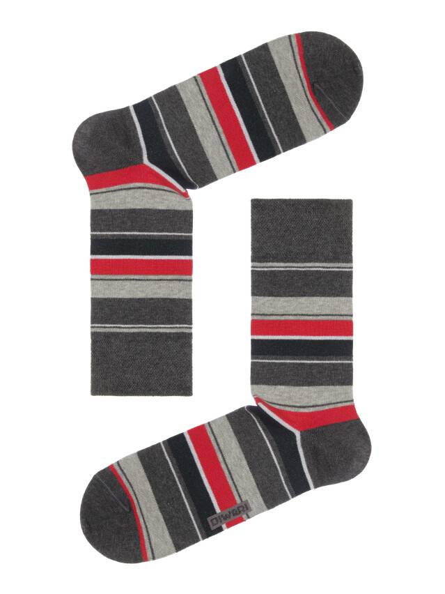 Men's socks DiWaRi HAPPY, s. 40-41, 056 dark grey-bordo - 1